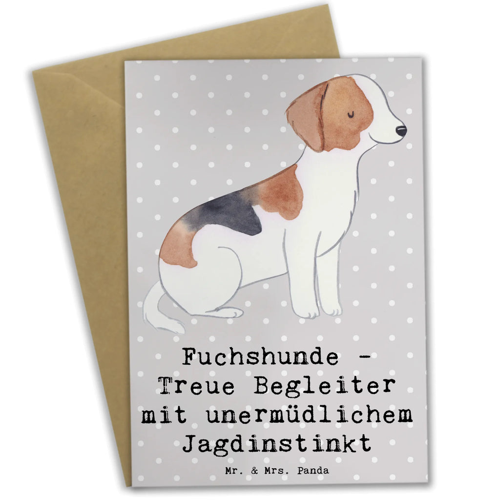 Greetings card Fuchshunde - Treue Begleiter mit unermüdlichem Jagdinstinkt Glückwunschkarte, Klappkarte, Karte, Einladungskarte, Geburtstagskarte, Ansichtskarten, Grußkarte, Hochzeitskarte, Hund, Hunderasse, Rassehund, Hundebesitzer, Geschenk, Tierfreund, Schenken, Welpe