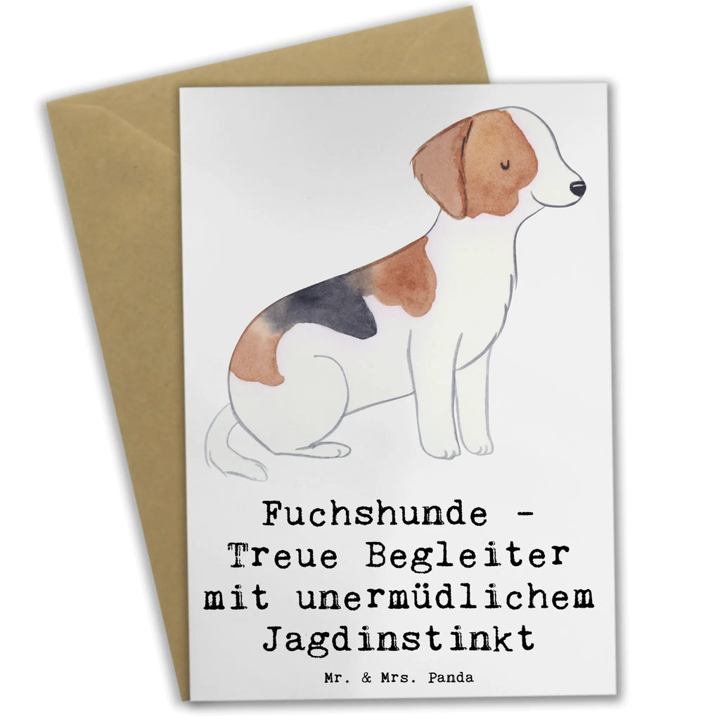 Greetings card Fuchshunde - Treue Begleiter mit unermüdlichem Jagdinstinkt Glückwunschkarte, Klappkarte, Karte, Einladungskarte, Geburtstagskarte, Ansichtskarten, Grußkarte, Hochzeitskarte, Hund, Hunderasse, Rassehund, Hundebesitzer, Geschenk, Tierfreund, Schenken, Welpe