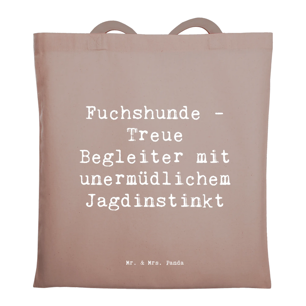 Tote bag Saying Fuchshunde - Treue Begleiter mit unermüdlichem Jagdinstinkt Beuteltasche, Beutel, Einkaufstasche, Jutebeutel, Stoffbeutel, Tasche, Shopper, Umhängetasche, Strandtasche, Schultertasche, Stofftasche, Tragetasche, Badetasche, Jutetasche, Einkaufstüte, Laptoptasche, Hund, Hunderasse, Rassehund, Hundebesitzer, Geschenk, Tierfreund, Schenken, Welpe