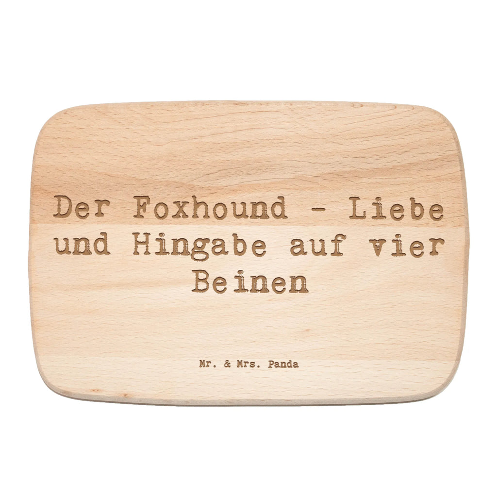 Serving board Saying Der Foxhound - Liebe und Hingabe auf vier Beinen breakfast board, Board, cutting board, Dog, dog breed, purebred dog, dog owner, gift, animal lover, giving, puppy