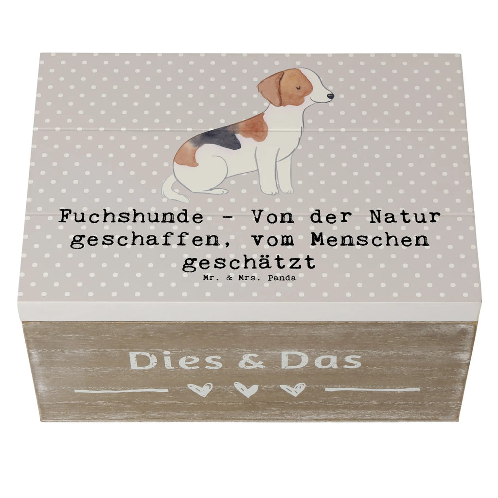 Holzkiste Fuchshunde Liebe Kiste, Schatzkiste, Holzkiste, Truhe, Erinnerungsbox, Dekokiste, Aufbewahrungsbox, Erinnerungskiste, Geschenkdose, Geschenkbox, Schatulle, XXL, Hund, Hunderasse, Rassehund, Hundebesitzer, Geschenk, Tierfreund, Schenken, Welpe