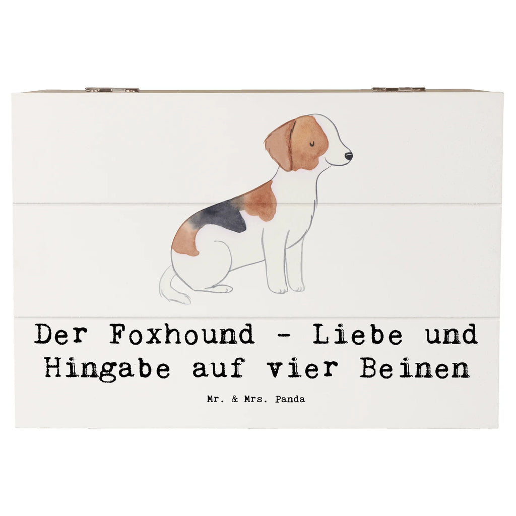 Holzkiste Liebevoller Foxhound Erinnerungskiste, Truhe, Dekokiste, Schatzkiste, Geschenkdose, XXL, Erinnerungsbox, Geschenkbox, Kiste, Holzkiste, Aufbewahrungsbox, Schatulle, Hund, Hunderasse, Rassehund, Hundebesitzer, Geschenk, Tierfreund, Schenken, Welpe