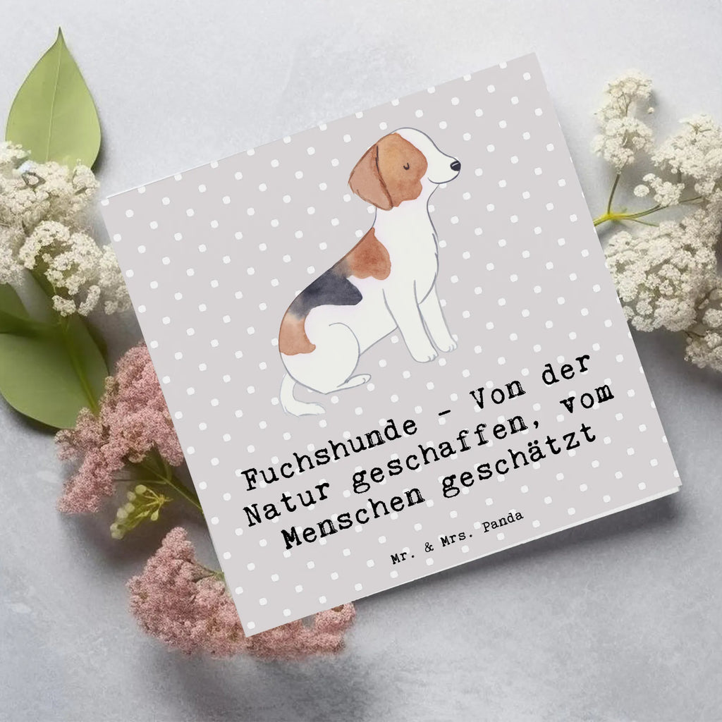 Deluxe Karte Fuchshunde Liebe Hochwertige Grußkarte, Einladungskarte, Grußkarte, Hochzeitskarte, Klappkarte, Hochwertige Klappkarte, Karte, Glückwunschkarte, Geburtstagskarte, Hund, Hunderasse, Rassehund, Hundebesitzer, Geschenk, Tierfreund, Schenken, Welpe