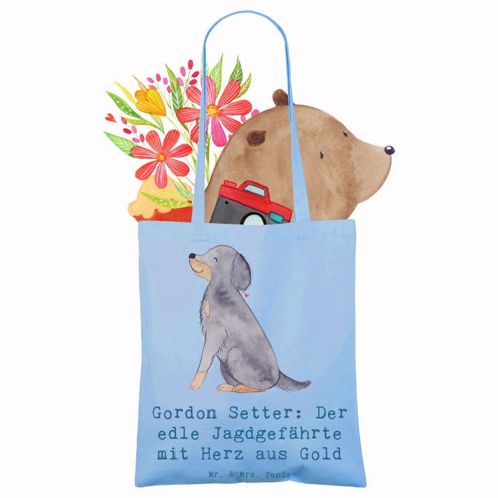 Tote bag Gordon Setter: Der edle Jagdgefährte mit Herz aus Gold Jutetasche, Beuteltasche, Schultertasche, Shopper, Umhängetasche, Jutebeutel, Einkaufstüte, Einkaufstasche, Tasche, Strandtasche, Stofftasche, Badetasche, Stoffbeutel, Laptoptasche, Beutel, Tragetasche, Hund, Hunderasse, Rassehund, Hundebesitzer, Geschenk, Tierfreund, Schenken, Welpe