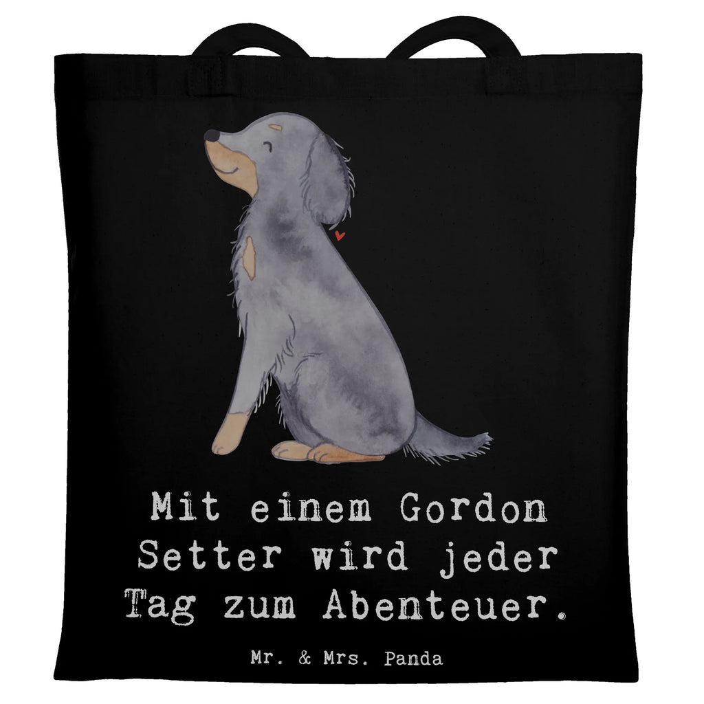 Tragetasche Gordon Setter Abenteuer Laptoptasche, Tragetasche, Beutel, Einkaufstasche, Strandtasche, Shopper, Beuteltasche, Stoffbeutel, Tasche, Einkaufstüte, Umhängetasche, Jutetasche, Schultertasche, Jutebeutel, Stofftasche, Badetasche, Hund, Hunderasse, Rassehund, Hundebesitzer, Geschenk, Tierfreund, Schenken, Welpe