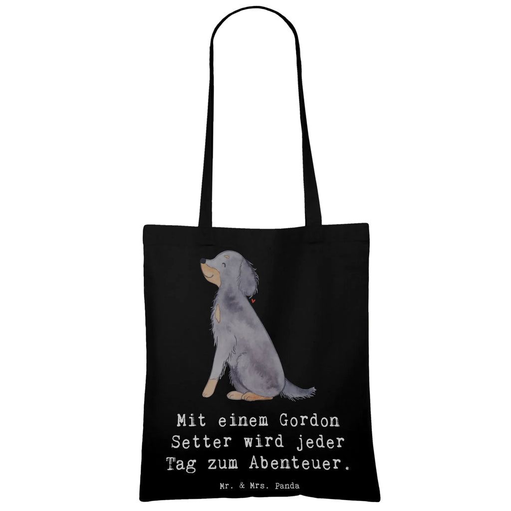 Tragetasche Gordon Setter Abenteuer Laptoptasche, Tragetasche, Beutel, Einkaufstasche, Strandtasche, Shopper, Beuteltasche, Stoffbeutel, Tasche, Einkaufstüte, Umhängetasche, Jutetasche, Schultertasche, Jutebeutel, Stofftasche, Badetasche, Hund, Hunderasse, Rassehund, Hundebesitzer, Geschenk, Tierfreund, Schenken, Welpe