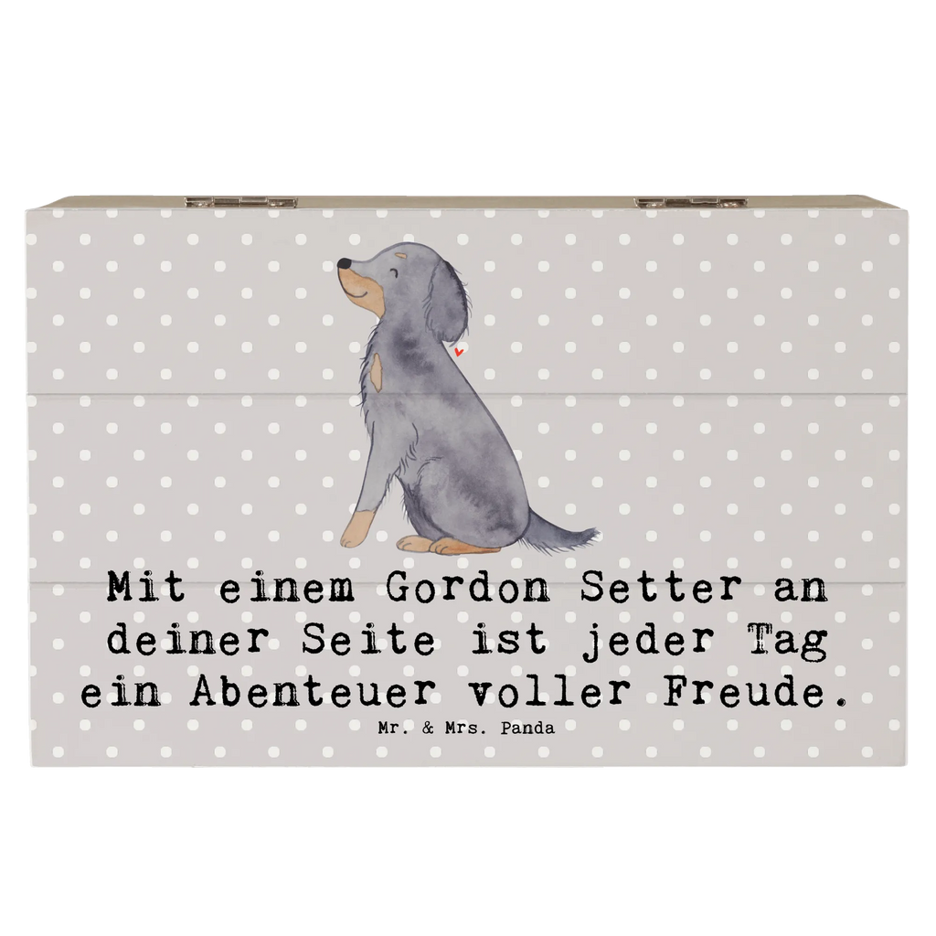 Holzkiste Gordon Setter Freude Dekokiste, Geschenkdose, Geschenkbox, Schatzkiste, Aufbewahrungsbox, XXL, Erinnerungskiste, Schatulle, Erinnerungsbox, Truhe, Kiste, Holzkiste, Hund, Hunderasse, Rassehund, Hundebesitzer, Geschenk, Tierfreund, Schenken, Welpe