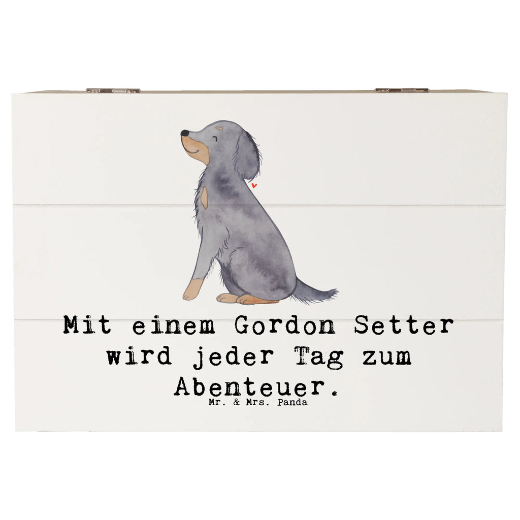 Holzkiste Gordon Setter Abenteuer Geschenkbox, Geschenkdose, Aufbewahrungsbox, Schatzkiste, XXL, Kiste, Truhe, Erinnerungskiste, Dekokiste, Holzkiste, Schatulle, Erinnerungsbox, Hund, Hunderasse, Rassehund, Hundebesitzer, Geschenk, Tierfreund, Schenken, Welpe