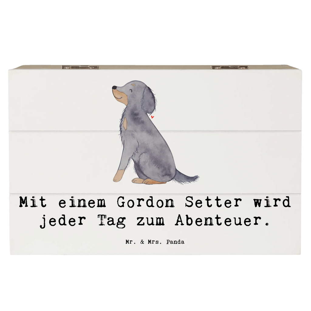 Holzkiste Gordon Setter Abenteuer Geschenkbox, Geschenkdose, Aufbewahrungsbox, Schatzkiste, XXL, Kiste, Truhe, Erinnerungskiste, Dekokiste, Holzkiste, Schatulle, Erinnerungsbox, Hund, Hunderasse, Rassehund, Hundebesitzer, Geschenk, Tierfreund, Schenken, Welpe