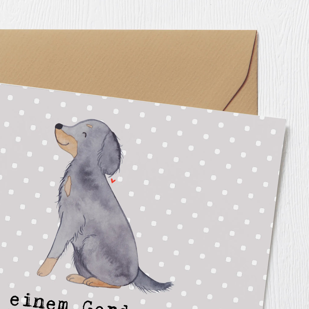 Deluxe Karte Gordon Setter Freude Einladungskarte, Hochzeitskarte, Hochwertige Klappkarte, Grußkarte, Glückwunschkarte, Geburtstagskarte, Karte, Klappkarte, Hochwertige Grußkarte, Hund, Hunderasse, Rassehund, Hundebesitzer, Geschenk, Tierfreund, Schenken, Welpe