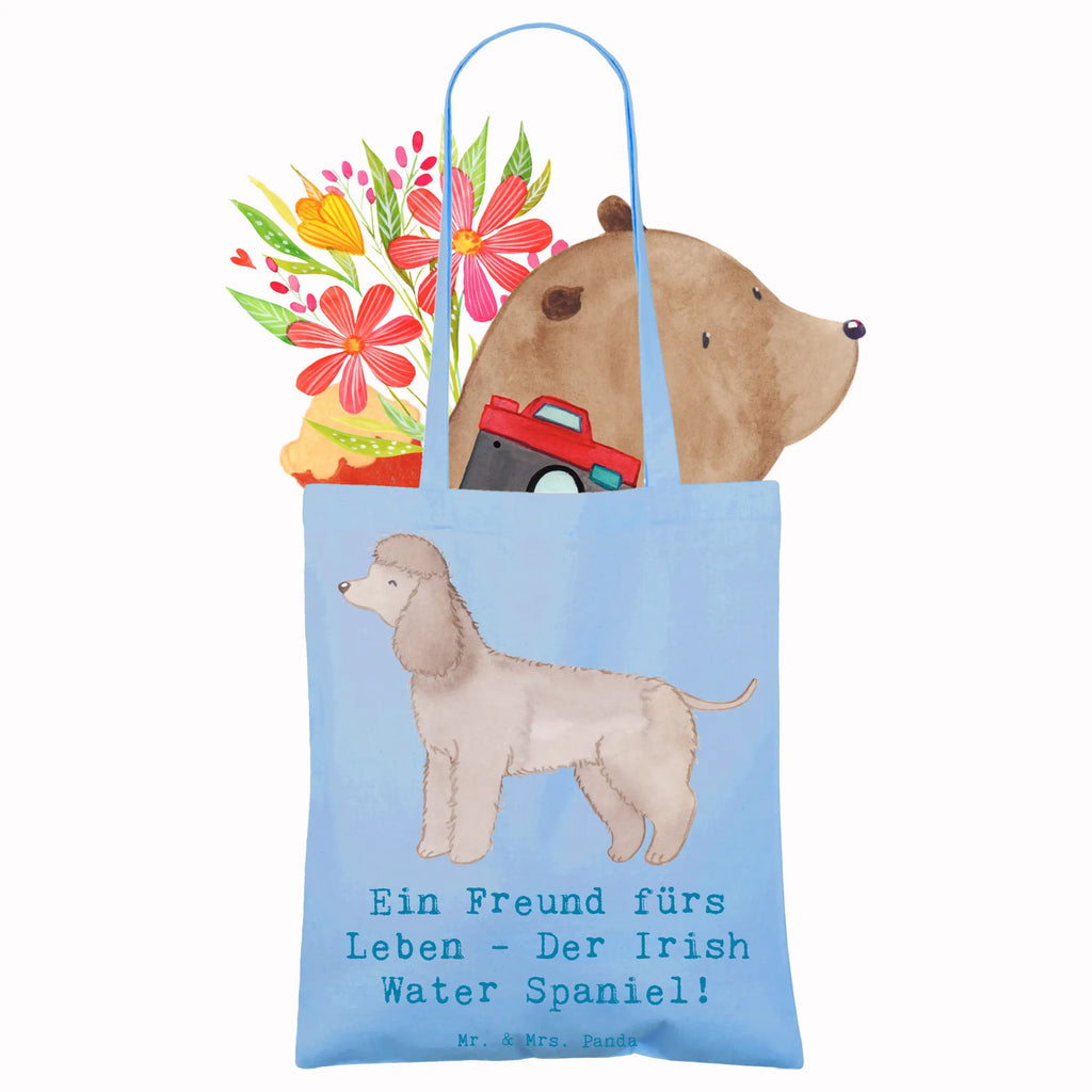 Tragetasche Irish Water Spaniel Freund Beutel, Stofftasche, Jutebeutel, Tragetasche, Shopper, Beuteltasche, Stoffbeutel, Laptoptasche, Strandtasche, Tasche, Einkaufstasche, Umhängetasche, Einkaufstüte, Schultertasche, Jutetasche, Badetasche, Hund, Hunderasse, Rassehund, Hundebesitzer, Geschenk, Tierfreund, Schenken, Welpe