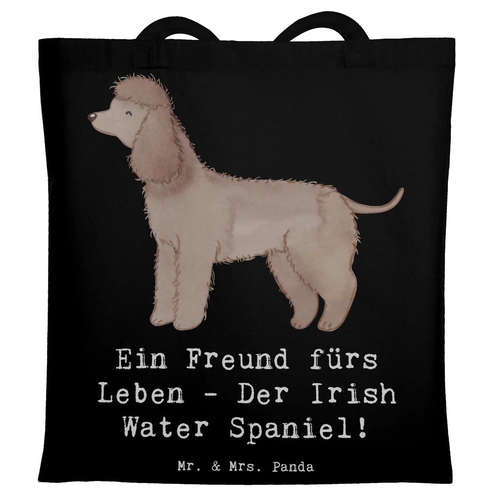 Tragetasche Irish Water Spaniel Freund Beutel, Stofftasche, Jutebeutel, Tragetasche, Shopper, Beuteltasche, Stoffbeutel, Laptoptasche, Strandtasche, Tasche, Einkaufstasche, Umhängetasche, Einkaufstüte, Schultertasche, Jutetasche, Badetasche, Hund, Hunderasse, Rassehund, Hundebesitzer, Geschenk, Tierfreund, Schenken, Welpe