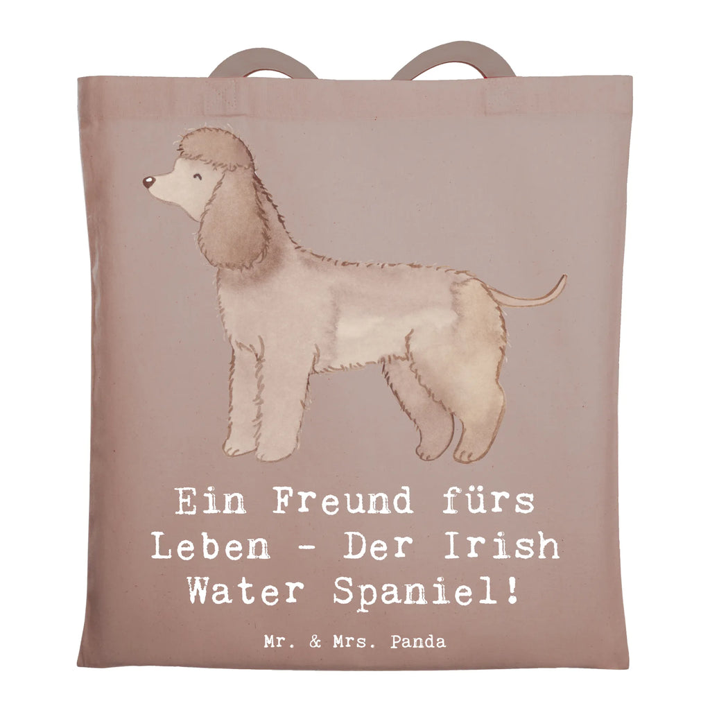Tragetasche Irish Water Spaniel Freund Beutel, Stofftasche, Jutebeutel, Tragetasche, Shopper, Beuteltasche, Stoffbeutel, Laptoptasche, Strandtasche, Tasche, Einkaufstasche, Umhängetasche, Einkaufstüte, Schultertasche, Jutetasche, Badetasche, Hund, Hunderasse, Rassehund, Hundebesitzer, Geschenk, Tierfreund, Schenken, Welpe