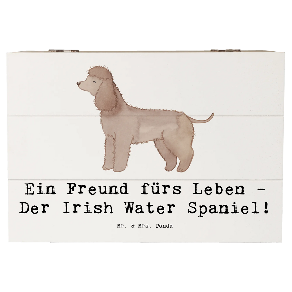 Wooden chest Ein Freund fürs Leben - Der Irish Water Spaniel! Truhe, XXL, Kiste, Aufbewahrungsbox, Geschenkbox, Geschenkdose, Holzkiste, Schatzkiste, Dekokiste, Schatulle, Erinnerungskiste, Erinnerungsbox, Hund, Hunderasse, Rassehund, Hundebesitzer, Geschenk, Tierfreund, Schenken, Welpe