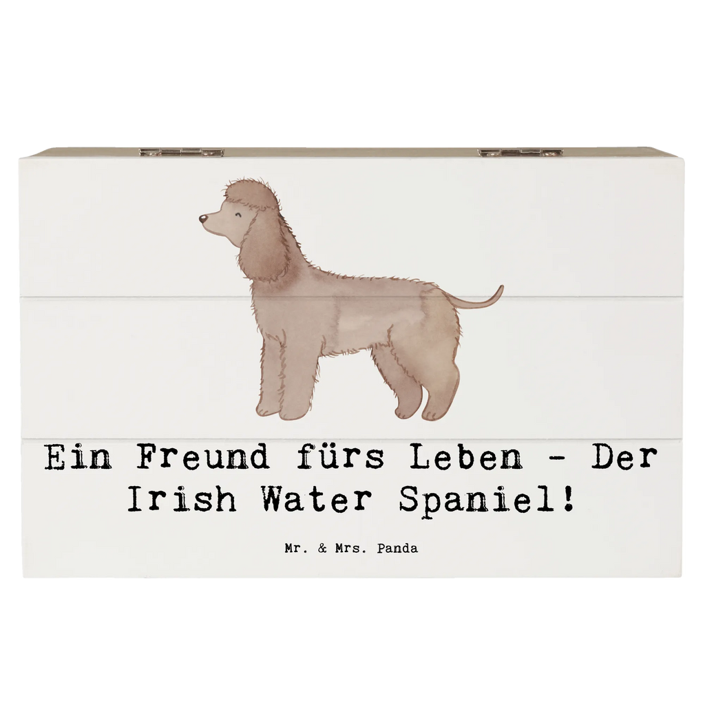 Wooden chest Ein Freund fürs Leben - Der Irish Water Spaniel! Truhe, XXL, Kiste, Aufbewahrungsbox, Geschenkbox, Geschenkdose, Holzkiste, Schatzkiste, Dekokiste, Schatulle, Erinnerungskiste, Erinnerungsbox, Hund, Hunderasse, Rassehund, Hundebesitzer, Geschenk, Tierfreund, Schenken, Welpe