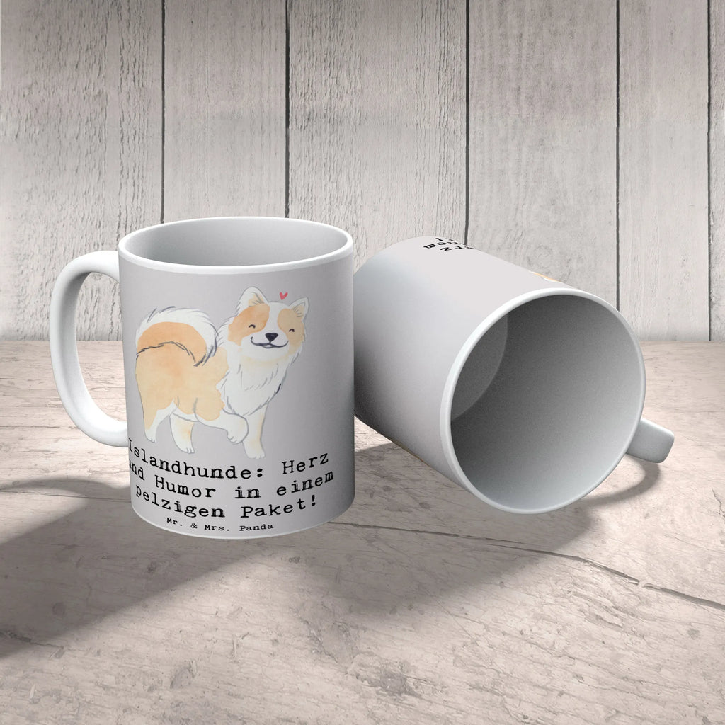 Tasse Islandhund Freude Kaffeetasse, Bürotasse, Tasse mit Motiven, Porzellantasse, Tasse, Keramiktasse, Tasse mit Zitaten, Geschenktasse, Teetasse, Hund, Hunderasse, Rassehund, Hundebesitzer, Geschenk, Tierfreund, Schenken, Welpe