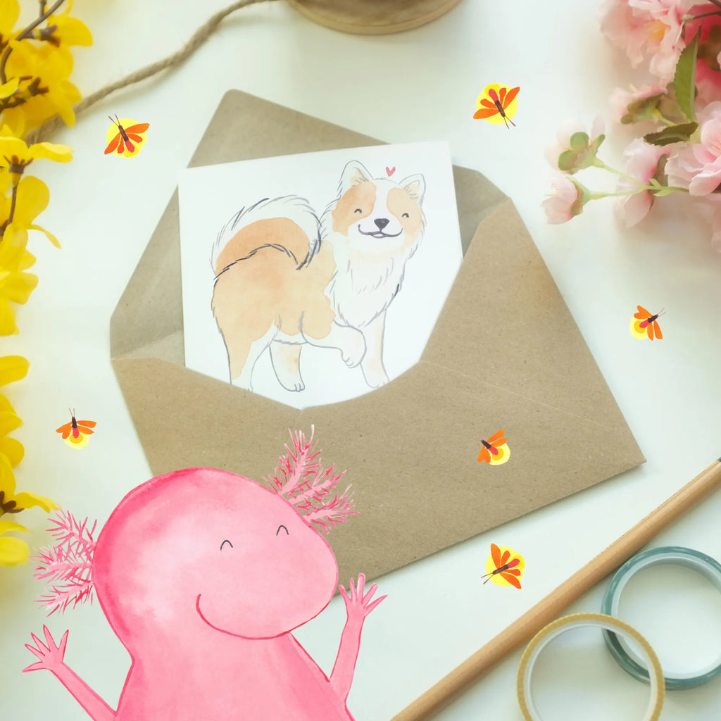 Greetings card Islandhunde: Herz und Humor in einem pelzigen Paket! Ansichtskarten, Einladungskarte, Grußkarte, Glückwunschkarte, Hochzeitskarte, Karte, Klappkarte, Geburtstagskarte, Hund, Hunderasse, Rassehund, Hundebesitzer, Geschenk, Tierfreund, Schenken, Welpe