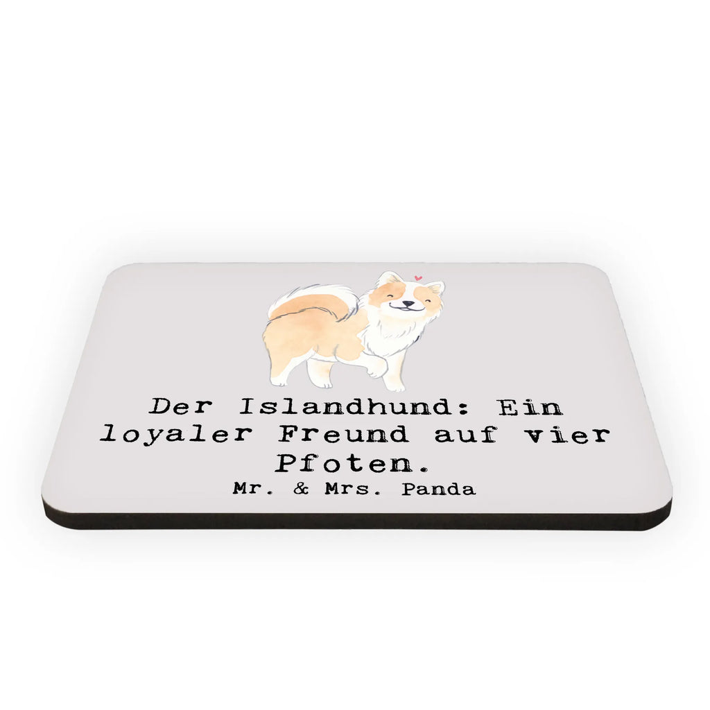 Magnet Treuer Islandhund Notiz Magnet, Motivmagnete, Pinnwandmagnet, Kühlschrankmagnet, Dekomagnet, Whiteboard Magnet, Souvenir Magnet, Kühlschrank Dekoration, Hund, Hunderasse, Rassehund, Hundebesitzer, Geschenk, Tierfreund, Schenken, Welpe