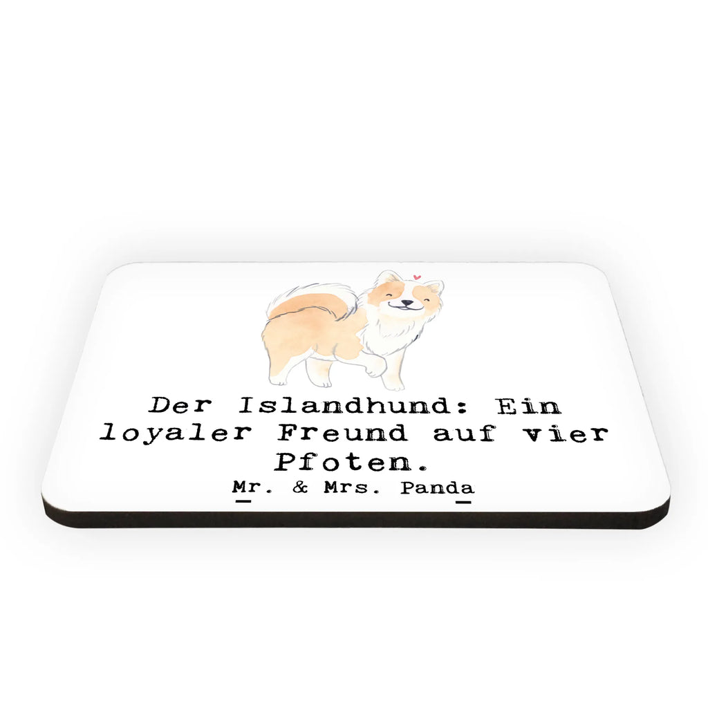 Magnet Treuer Islandhund Notiz Magnet, Motivmagnete, Pinnwandmagnet, Kühlschrankmagnet, Dekomagnet, Whiteboard Magnet, Souvenir Magnet, Kühlschrank Dekoration, Hund, Hunderasse, Rassehund, Hundebesitzer, Geschenk, Tierfreund, Schenken, Welpe