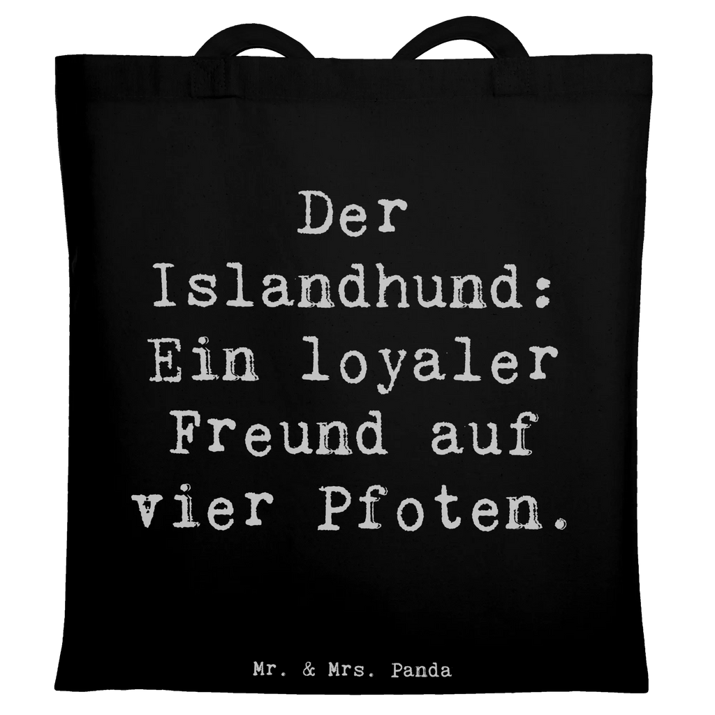 Tragetasche Spruch Treuer Islandhund Beutel, Jutetasche, Umhängetasche, Einkaufstasche, Beuteltasche, Jutebeutel, Schultertasche, Laptoptasche, Tragetasche, Strandtasche, Stofftasche, Einkaufstüte, Shopper, Tasche, Badetasche, Stoffbeutel, Hund, Hunderasse, Rassehund, Hundebesitzer, Geschenk, Tierfreund, Schenken, Welpe