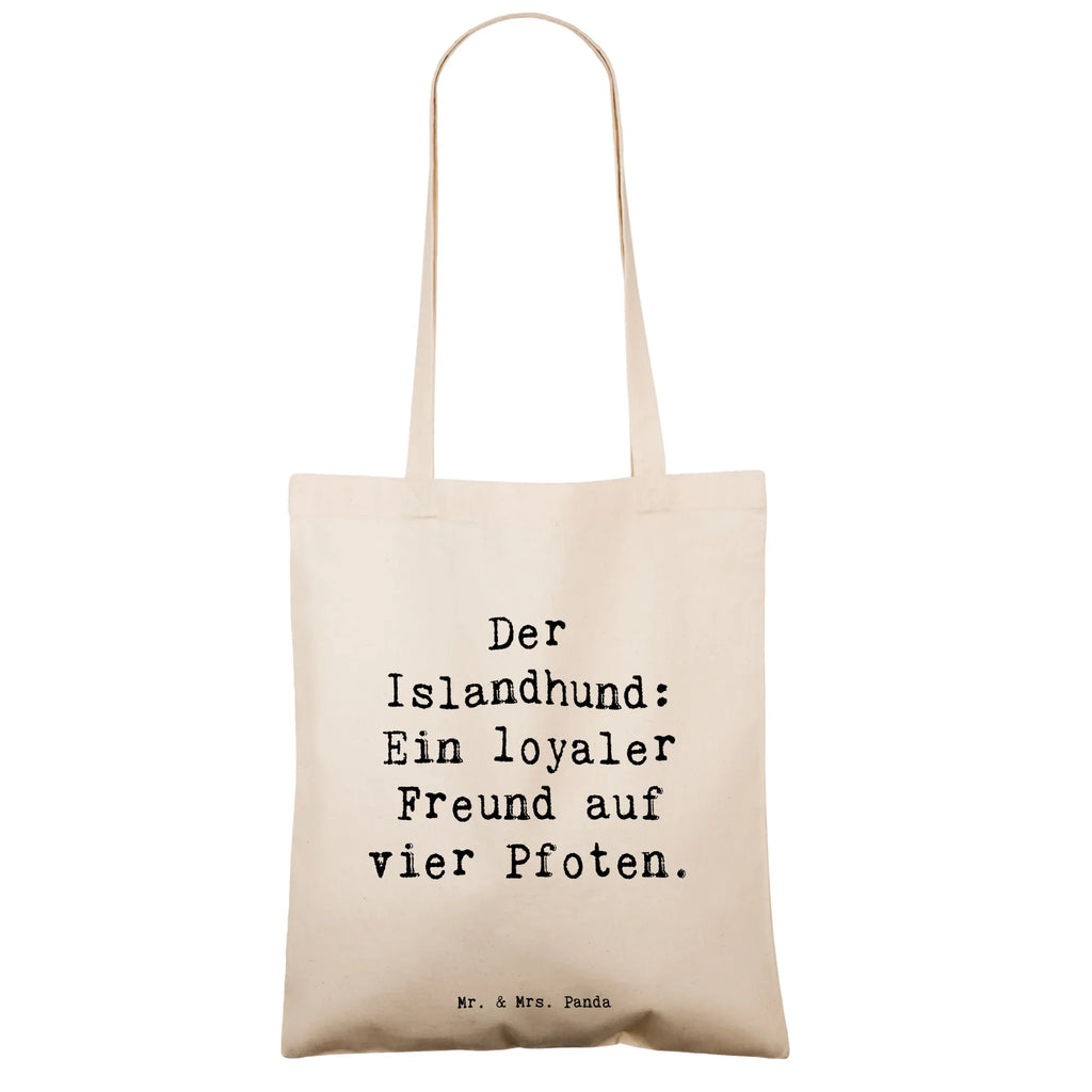 Tragetasche Spruch Treuer Islandhund Beutel, Jutetasche, Umhängetasche, Einkaufstasche, Beuteltasche, Jutebeutel, Schultertasche, Laptoptasche, Tragetasche, Strandtasche, Stofftasche, Einkaufstüte, Shopper, Tasche, Badetasche, Stoffbeutel, Hund, Hunderasse, Rassehund, Hundebesitzer, Geschenk, Tierfreund, Schenken, Welpe