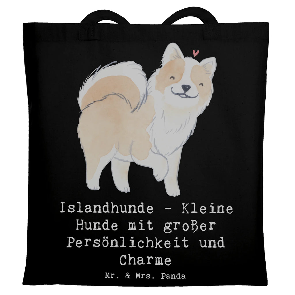 Tragetasche Charme Islandhund Stofftasche, Shopper, Strandtasche, Einkaufstüte, Tragetasche, Laptoptasche, Tasche, Beutel, Einkaufstasche, Beuteltasche, Jutebeutel, Schultertasche, Umhängetasche, Badetasche, Stoffbeutel, Jutetasche, Hund, Hunderasse, Rassehund, Hundebesitzer, Geschenk, Tierfreund, Schenken, Welpe
