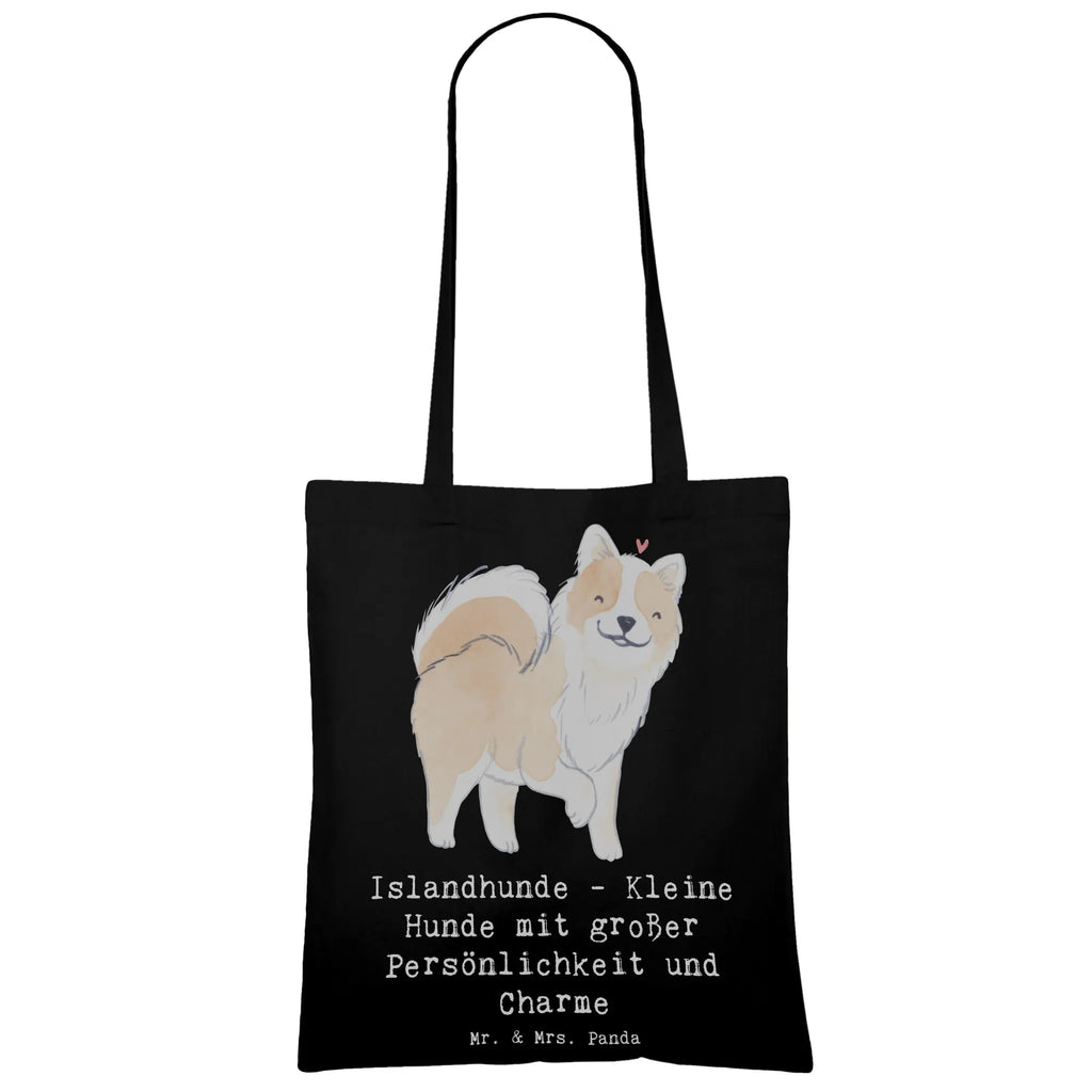 Tragetasche Charme Islandhund Stofftasche, Shopper, Strandtasche, Einkaufstüte, Tragetasche, Laptoptasche, Tasche, Beutel, Einkaufstasche, Beuteltasche, Jutebeutel, Schultertasche, Umhängetasche, Badetasche, Stoffbeutel, Jutetasche, Hund, Hunderasse, Rassehund, Hundebesitzer, Geschenk, Tierfreund, Schenken, Welpe