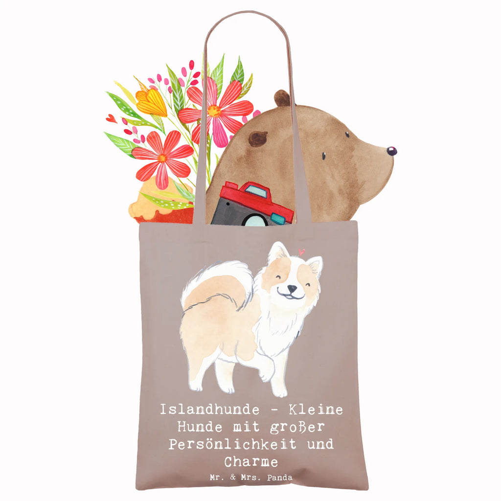 Tragetasche Charme Islandhund Stofftasche, Shopper, Strandtasche, Einkaufstüte, Tragetasche, Laptoptasche, Tasche, Beutel, Einkaufstasche, Beuteltasche, Jutebeutel, Schultertasche, Umhängetasche, Badetasche, Stoffbeutel, Jutetasche, Hund, Hunderasse, Rassehund, Hundebesitzer, Geschenk, Tierfreund, Schenken, Welpe