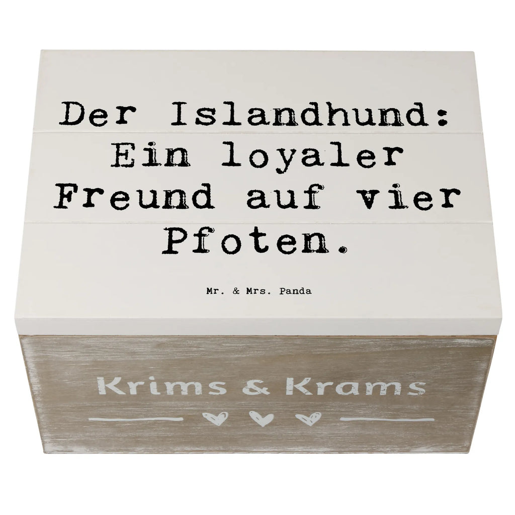 Wooden chest Saying Der Islandhund: Ein loyaler Freund auf vier Pfoten. Truhe, Schatzkiste, Schatulle, Geschenkbox, Erinnerungskiste, XXL, Geschenkdose, Erinnerungsbox, Kiste, Dekokiste, Holzkiste, Aufbewahrungsbox, Hund, Hunderasse, Rassehund, Hundebesitzer, Geschenk, Tierfreund, Schenken, Welpe