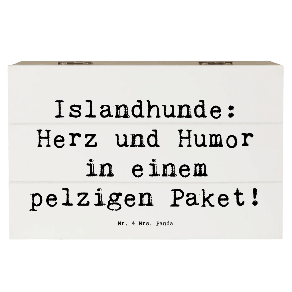 Wooden chest Saying Islandhunde: Herz und Humor in einem pelzigen Paket! Kiste, Dekokiste, Aufbewahrungsbox, Erinnerungsbox, Schatulle, Erinnerungskiste, Holzkiste, Schatzkiste, Geschenkbox, XXL, Geschenkdose, Truhe, Hund, Hunderasse, Rassehund, Hundebesitzer, Geschenk, Tierfreund, Schenken, Welpe