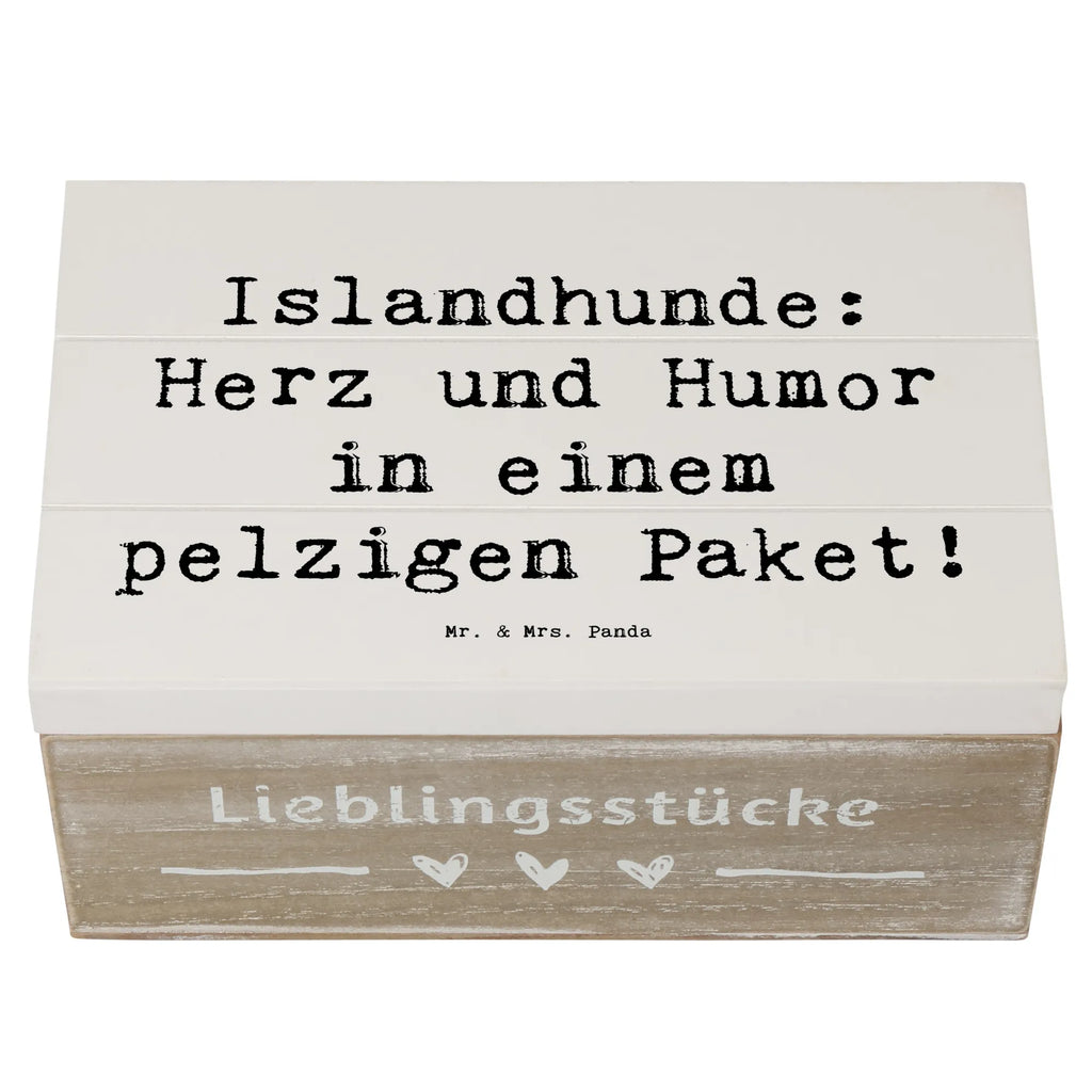 Wooden chest Saying Islandhunde: Herz und Humor in einem pelzigen Paket! Kiste, Dekokiste, Aufbewahrungsbox, Erinnerungsbox, Schatulle, Erinnerungskiste, Holzkiste, Schatzkiste, Geschenkbox, XXL, Geschenkdose, Truhe, Hund, Hunderasse, Rassehund, Hundebesitzer, Geschenk, Tierfreund, Schenken, Welpe