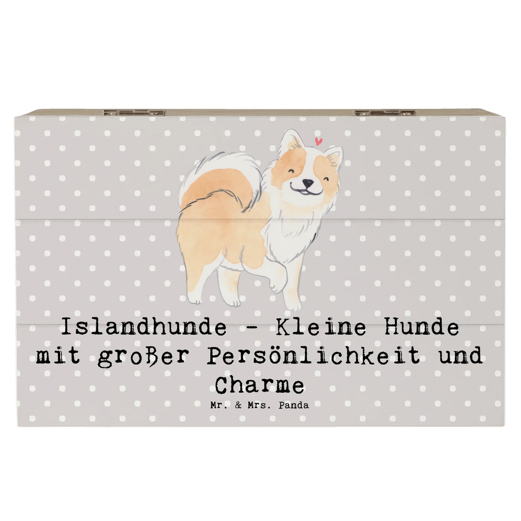Wooden chest Islandhunde - Kleine Hunde mit großer Persönlichkeit und Charme Kiste, XXL, Schatzkiste, Dekokiste, Aufbewahrungsbox, Truhe, Geschenkbox, Schatulle, Erinnerungsbox, Geschenkdose, Holzkiste, Erinnerungskiste, Hund, Hunderasse, Rassehund, Hundebesitzer, Geschenk, Tierfreund, Schenken, Welpe