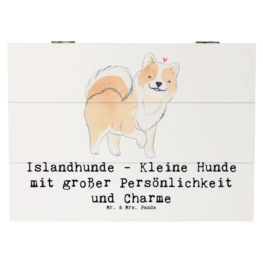 Wooden chest Islandhunde - Kleine Hunde mit großer Persönlichkeit und Charme Kiste, XXL, Schatzkiste, Dekokiste, Aufbewahrungsbox, Truhe, Geschenkbox, Schatulle, Erinnerungsbox, Geschenkdose, Holzkiste, Erinnerungskiste, Hund, Hunderasse, Rassehund, Hundebesitzer, Geschenk, Tierfreund, Schenken, Welpe