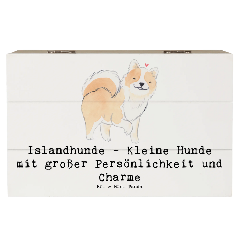 Wooden chest Islandhunde - Kleine Hunde mit großer Persönlichkeit und Charme Kiste, XXL, Schatzkiste, Dekokiste, Aufbewahrungsbox, Truhe, Geschenkbox, Schatulle, Erinnerungsbox, Geschenkdose, Holzkiste, Erinnerungskiste, Hund, Hunderasse, Rassehund, Hundebesitzer, Geschenk, Tierfreund, Schenken, Welpe