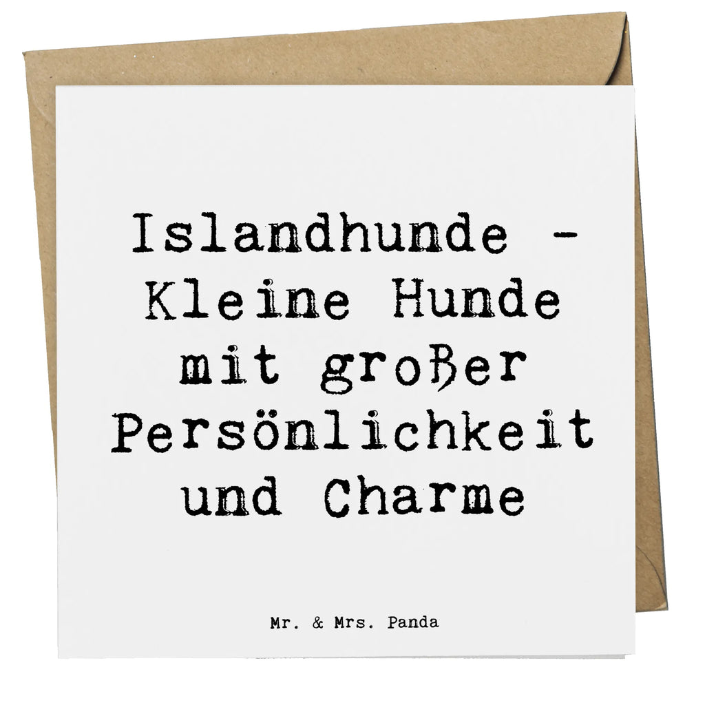Deluxe Karte Spruch Charme Islandhund Karte, Glückwunschkarte, Hochzeitskarte, Hochwertige Klappkarte, Hochwertige Grußkarte, Klappkarte, Geburtstagskarte, Einladungskarte, Grußkarte, Hund, Hunderasse, Rassehund, Hundebesitzer, Geschenk, Tierfreund, Schenken, Welpe