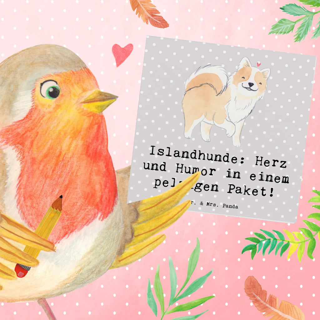 Deluxe Karte Islandhund Freude Karte, Hochzeitskarte, Grußkarte, Hochwertige Grußkarte, Klappkarte, Einladungskarte, Geburtstagskarte, Hochwertige Klappkarte, Glückwunschkarte, Hund, Hunderasse, Rassehund, Hundebesitzer, Geschenk, Tierfreund, Schenken, Welpe