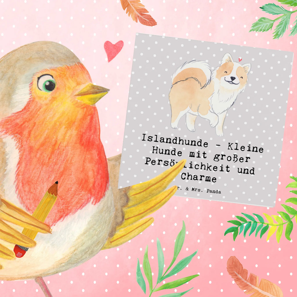 Deluxe Karte Charme Islandhund Hochwertige Klappkarte, Glückwunschkarte, Klappkarte, Hochwertige Grußkarte, Geburtstagskarte, Karte, Grußkarte, Hochzeitskarte, Einladungskarte, Hund, Hunderasse, Rassehund, Hundebesitzer, Geschenk, Tierfreund, Schenken, Welpe