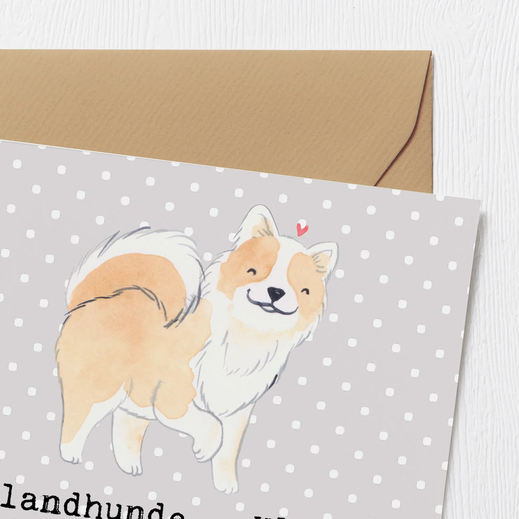 Deluxe Karte Charme Islandhund Hochwertige Klappkarte, Glückwunschkarte, Klappkarte, Hochwertige Grußkarte, Geburtstagskarte, Karte, Grußkarte, Hochzeitskarte, Einladungskarte, Hund, Hunderasse, Rassehund, Hundebesitzer, Geschenk, Tierfreund, Schenken, Welpe