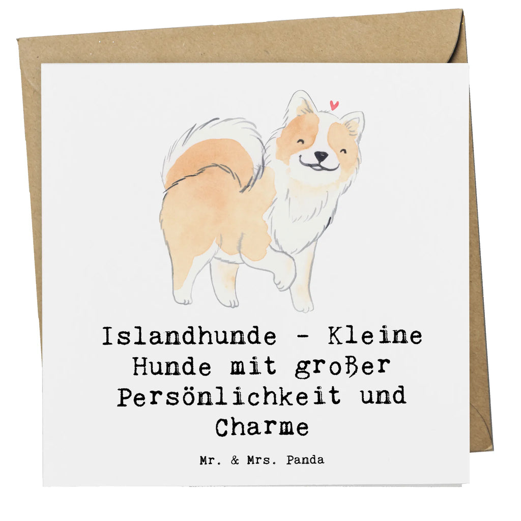 Deluxe Karte Charme Islandhund Hochwertige Klappkarte, Glückwunschkarte, Klappkarte, Hochwertige Grußkarte, Geburtstagskarte, Karte, Grußkarte, Hochzeitskarte, Einladungskarte, Hund, Hunderasse, Rassehund, Hundebesitzer, Geschenk, Tierfreund, Schenken, Welpe