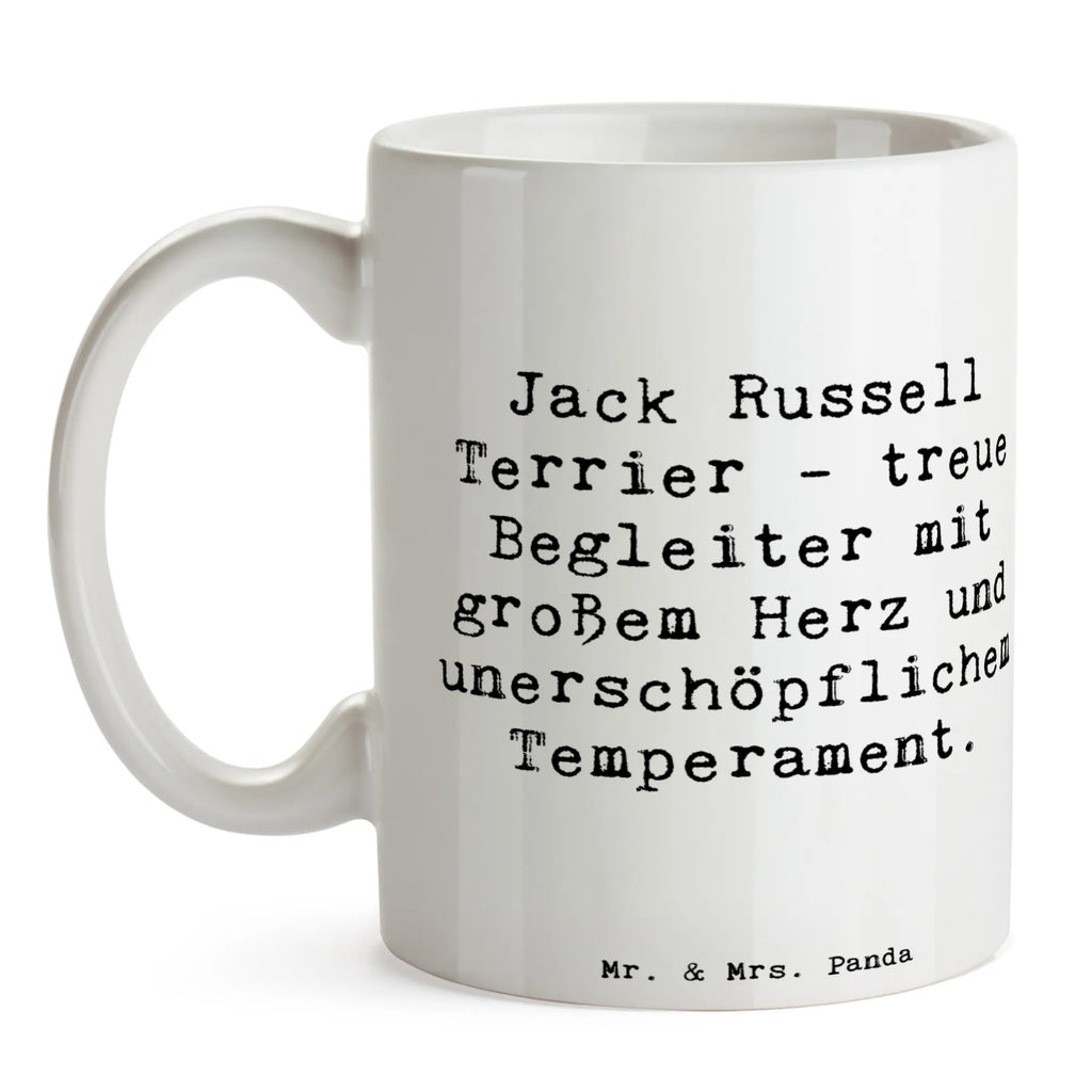 Tasse Spruch Jack Russell Terrier - treue Begleiter mit großem Herz und unerschöpflichem Temperament. Kaffeetasse, Teetasse, Tasse mit Zitaten, Porzellantasse, Bürotasse, Tasse mit Motiven, Geschenktasse, Keramiktasse, Tasse, Hund, Hunderasse, Rassehund, Hundebesitzer, Geschenk, Tierfreund, Schenken, Welpe