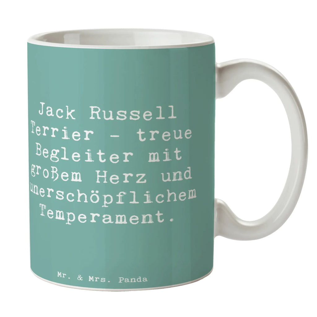 Tasse Spruch Jack Russell Terrier - treue Begleiter mit großem Herz und unerschöpflichem Temperament. Kaffeetasse, Teetasse, Tasse mit Zitaten, Porzellantasse, Bürotasse, Tasse mit Motiven, Geschenktasse, Keramiktasse, Tasse, Hund, Hunderasse, Rassehund, Hundebesitzer, Geschenk, Tierfreund, Schenken, Welpe