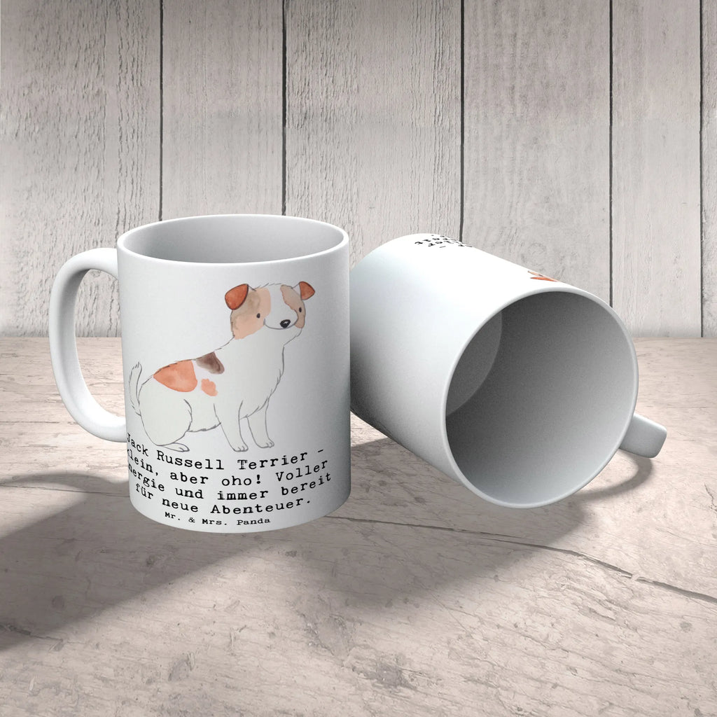 Mug Jack Russell Terrier - klein, aber oho! Voller Energie und immer bereit für neue Abenteuer. Tasse mit Zitaten, Geschenktasse, Keramiktasse, Kaffeetasse, Tasse mit Motiven, Tasse, Bürotasse, Porzellantasse, Teetasse, Hund, Hunderasse, Rassehund, Hundebesitzer, Geschenk, Tierfreund, Schenken, Welpe