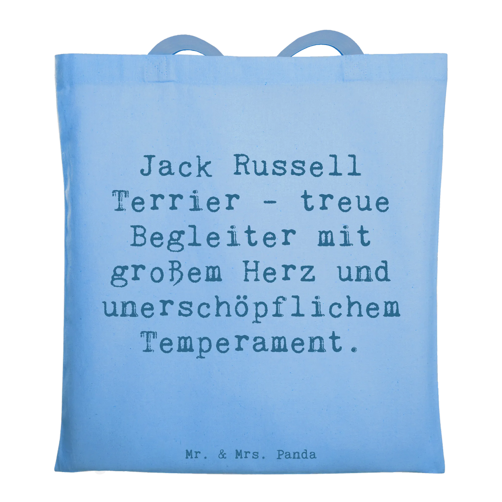Tragetasche Spruch Jack Russell Terrier - treue Begleiter mit großem Herz und unerschöpflichem Temperament. Beuteltasche, Beutel, Einkaufstasche, Jutebeutel, Stoffbeutel, Tasche, Shopper, Umhängetasche, Strandtasche, Schultertasche, Stofftasche, Tragetasche, Badetasche, Jutetasche, Einkaufstüte, Laptoptasche, Hund, Hunderasse, Rassehund, Hundebesitzer, Geschenk, Tierfreund, Schenken, Welpe