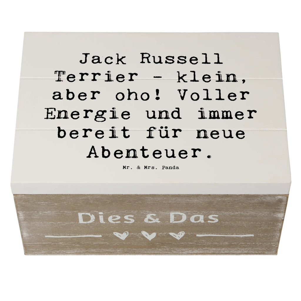 Wooden chest Saying Jack Russell Terrier - klein, aber oho! Voller Energie und immer bereit für neue Abenteuer. Aufbewahrungsbox, Dekokiste, Erinnerungskiste, Geschenkbox, XXL, Holzkiste, Schatzkiste, Schatulle, Erinnerungsbox, Geschenkdose, Kiste, Truhe, Hund, Hunderasse, Rassehund, Hundebesitzer, Geschenk, Tierfreund, Schenken, Welpe
