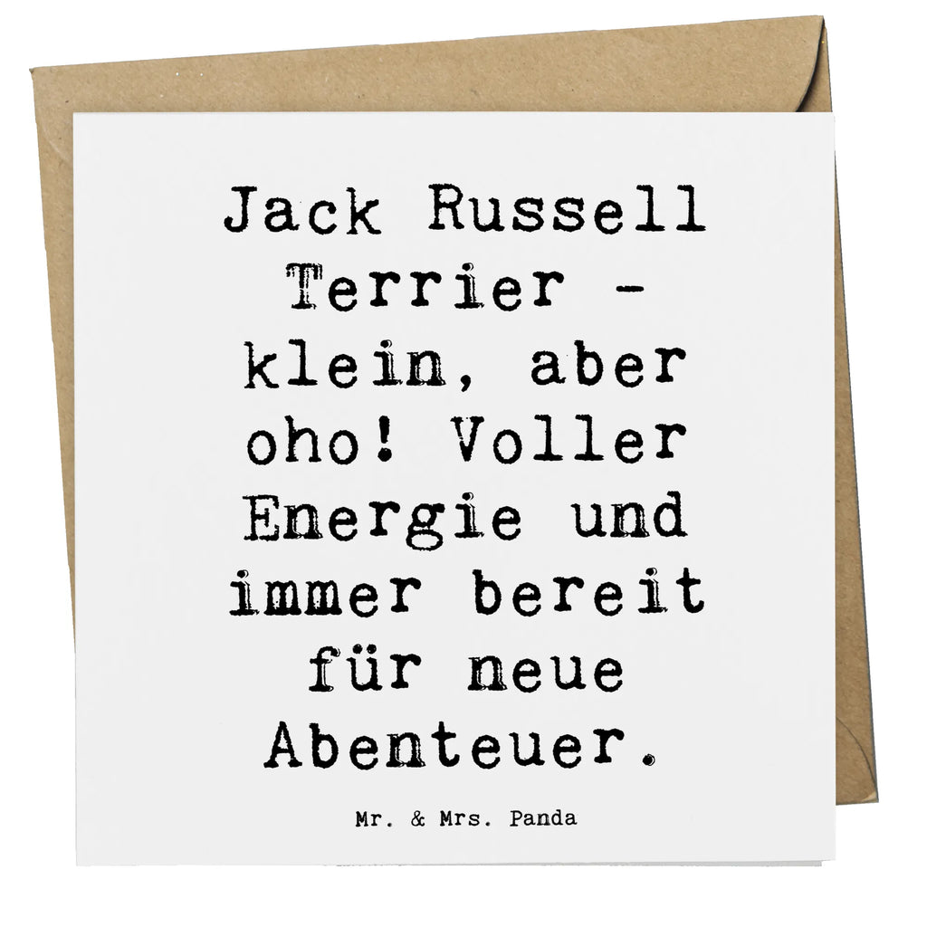 Deluxe Karte Spruch Jack Russell Terrier Hochwertige Grußkarte, Hochwertige Klappkarte, Einladungskarte, Karte, Klappkarte, Grußkarte, Glückwunschkarte, Hochzeitskarte, Geburtstagskarte, Hund, Hunderasse, Rassehund, Hundebesitzer, Geschenk, Tierfreund, Schenken, Welpe