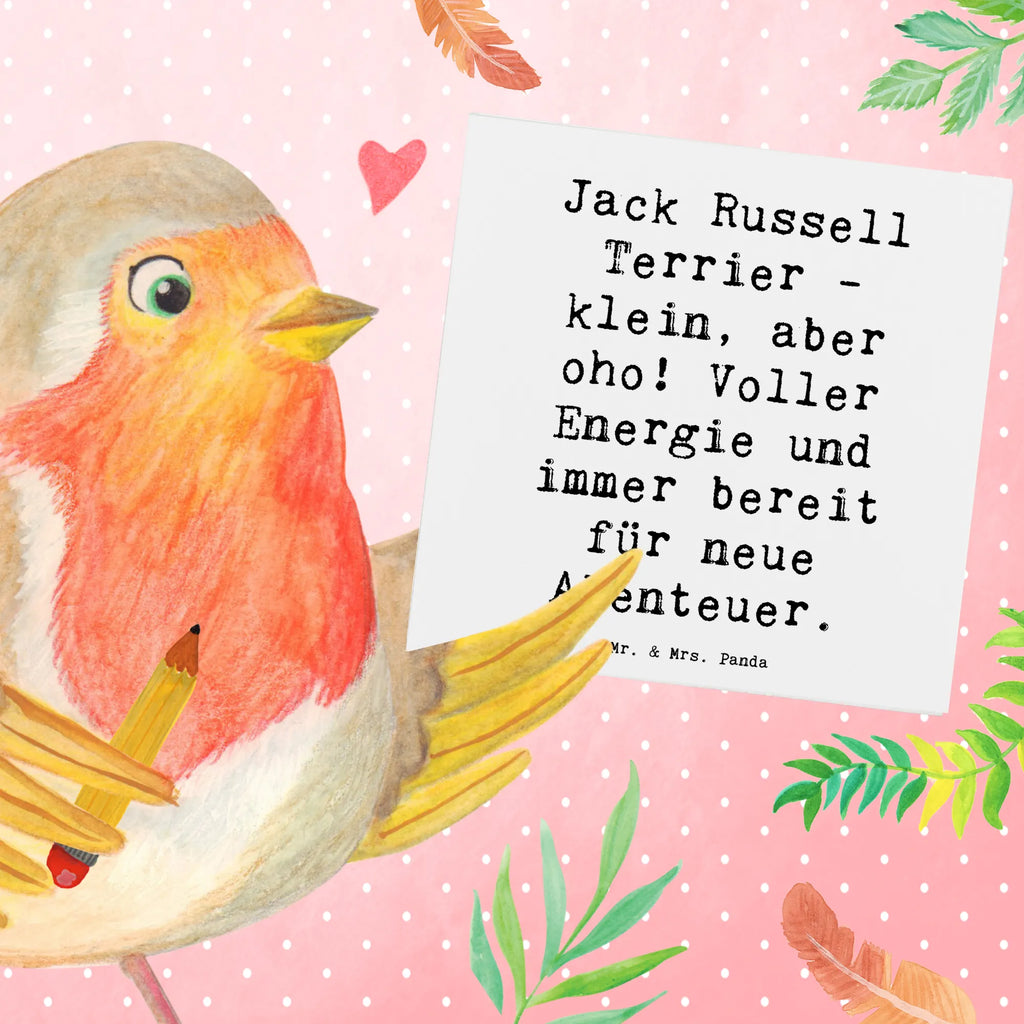 Deluxe Karte Spruch Jack Russell Terrier Hochwertige Grußkarte, Hochwertige Klappkarte, Einladungskarte, Karte, Klappkarte, Grußkarte, Glückwunschkarte, Hochzeitskarte, Geburtstagskarte, Hund, Hunderasse, Rassehund, Hundebesitzer, Geschenk, Tierfreund, Schenken, Welpe