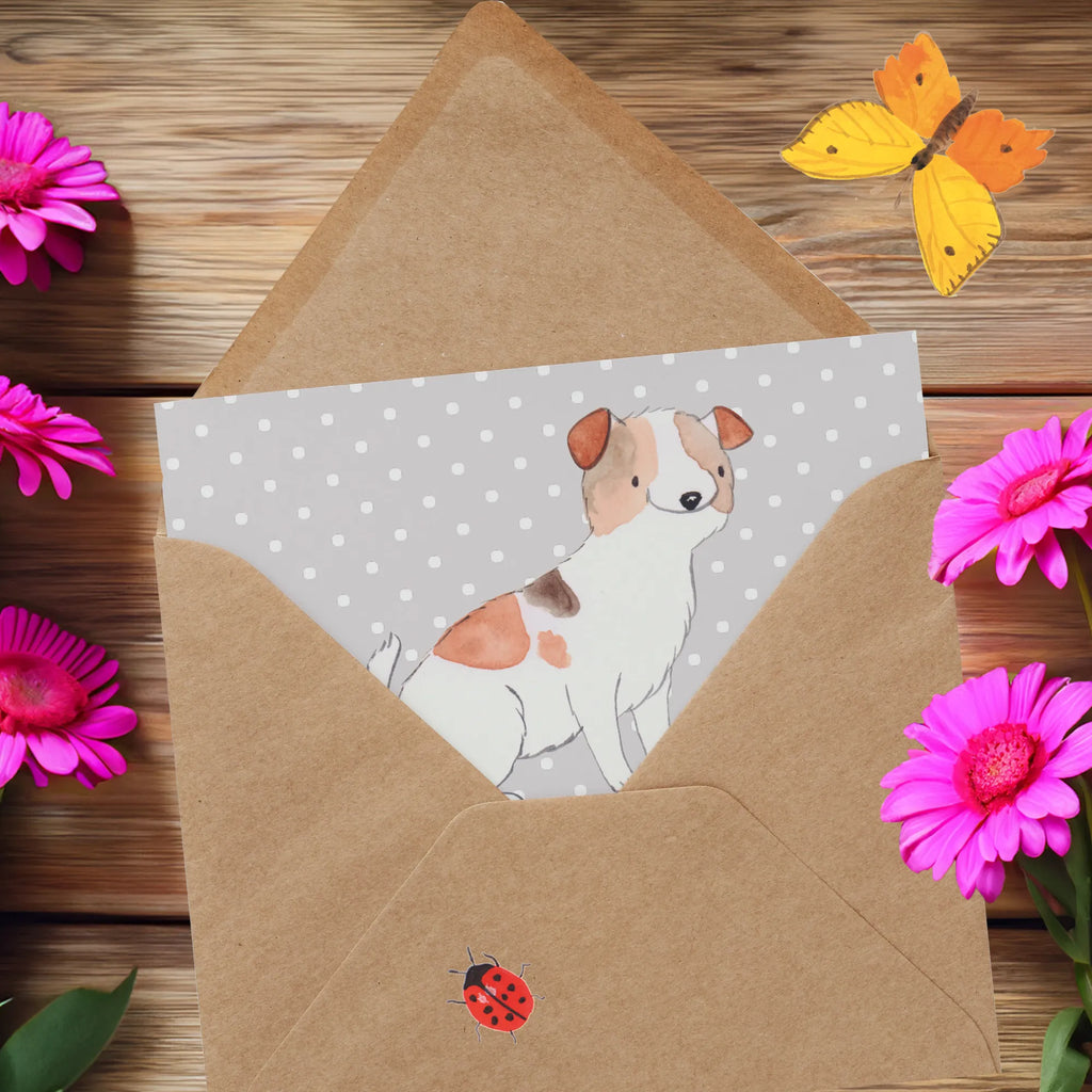 Deluxe Karte Jack Russell Terrier Hochzeitskarte, Geburtstagskarte, Karte, Hochwertige Klappkarte, Glückwunschkarte, Klappkarte, Grußkarte, Hochwertige Grußkarte, Einladungskarte, Hund, Hunderasse, Rassehund, Hundebesitzer, Geschenk, Tierfreund, Schenken, Welpe