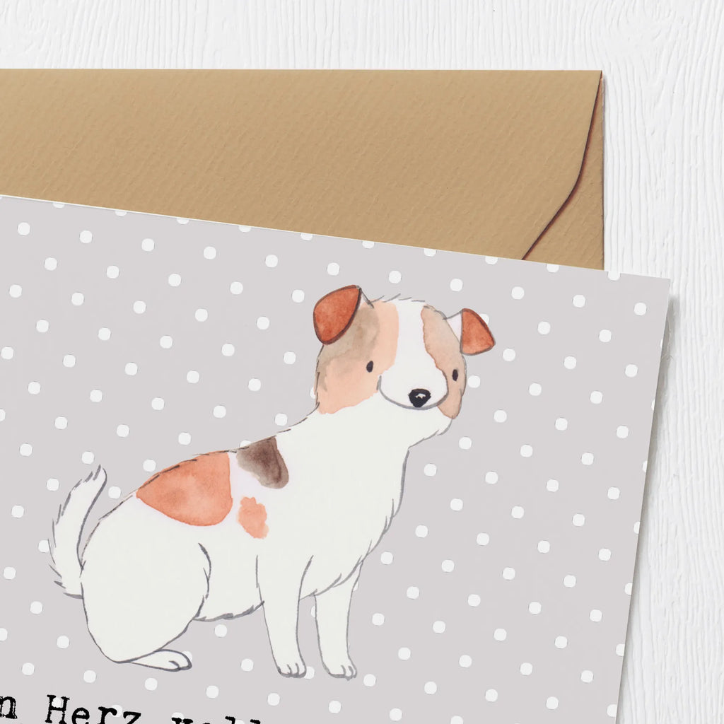 Deluxe Karte Jack Russell Terrier Hochzeitskarte, Geburtstagskarte, Karte, Hochwertige Klappkarte, Glückwunschkarte, Klappkarte, Grußkarte, Hochwertige Grußkarte, Einladungskarte, Hund, Hunderasse, Rassehund, Hundebesitzer, Geschenk, Tierfreund, Schenken, Welpe