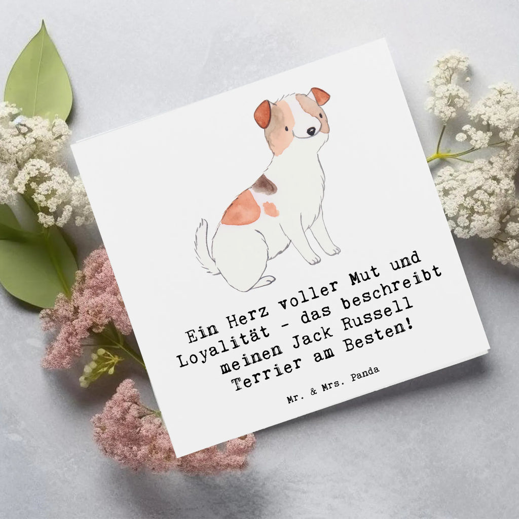 Deluxe Karte Jack Russell Terrier Hochzeitskarte, Geburtstagskarte, Karte, Hochwertige Klappkarte, Glückwunschkarte, Klappkarte, Grußkarte, Hochwertige Grußkarte, Einladungskarte, Hund, Hunderasse, Rassehund, Hundebesitzer, Geschenk, Tierfreund, Schenken, Welpe
