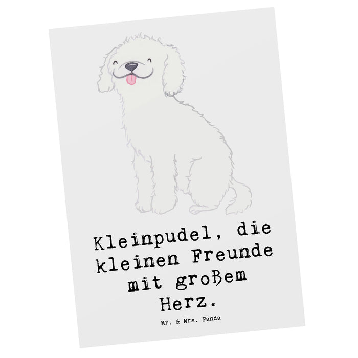 Postkarte Kleinpudel Liebe